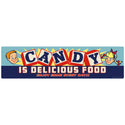 Candy Is Delicious Food Kids Wide Wall Decal