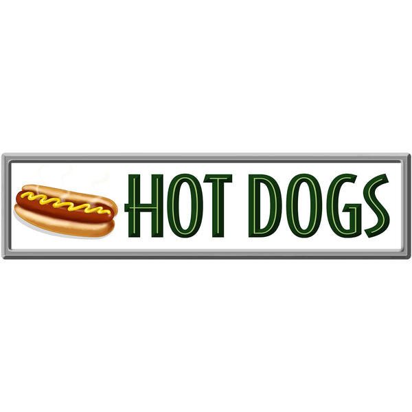 Hot Dogs Diner Food Grill Menu Wall Decal