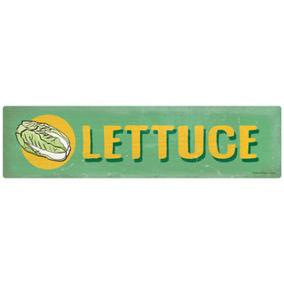 Lettuce Farm Stand Green Label Wall Decal