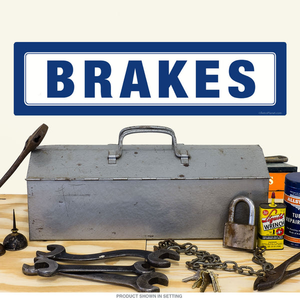 Brakes Ford Inspired Blue Wall Decal