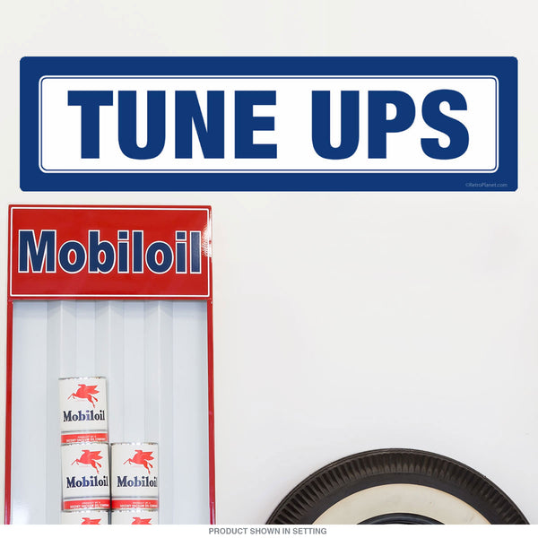 Tune Ups Ford Inspired Blue Wall Decal