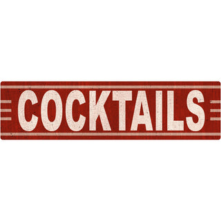 Cocktails Vintage-Style Wall Decal