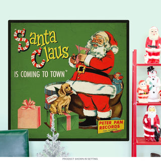 Santa Claus Is Coming Christmas Wall Decal