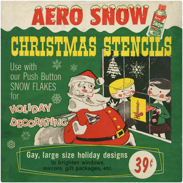 Christmas Stencils Aero Snow Wall Decal