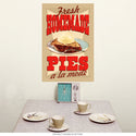 Homemade Pies A La Mode Diner Wall Decal