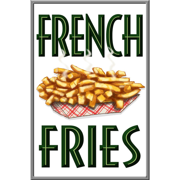 French Fries Diner Food Poster Style Wall Decal