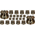 Route 66 Distressed Wall Decal Set Of 20