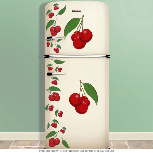 Cherry Bunches Wall Decals Large Set of 20