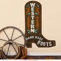 Western Cowboy Boots Cutout Wall Decal