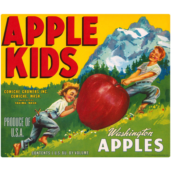 Apple Kids Washington Fruit Wall Decal