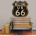 Route 66 Welcome Distressed Wall Decal