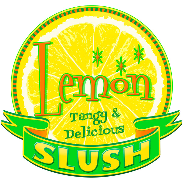 Lemon Slush Fruit Slice Diner Wall Decal