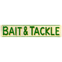 Bait Tackle Rustic Fishing Wall Decal Green