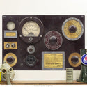 Oscilator Panel Antique Equipment Wall Decal
