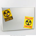 Fallout Shelter Distressed Vinyl Sticker