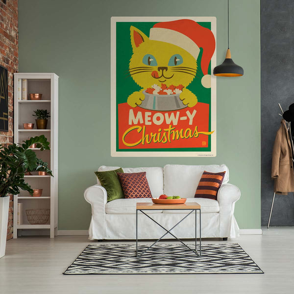 Meow-y Christmas Santa Cat Decal
