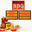 Kansas City BBQ Southern Menu Wall Decal Set