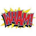 Wham Comic Book Sound Cut Out Floor Graphic