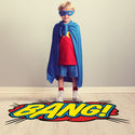 Bang Comic Book Sound Cut Out Floor Graphic