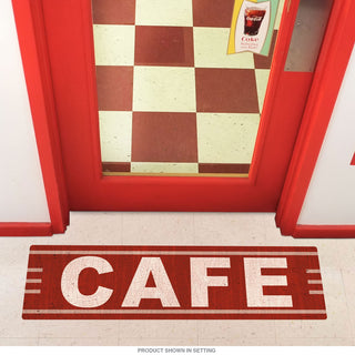 Cafe Vintage Style Floor Graphic