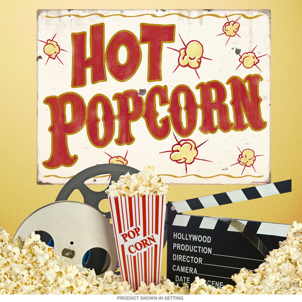 Hot Popcorn Carnival Food Wall Decal