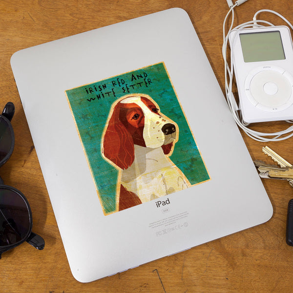Irish Red And White Setter Dog Vinyl Sticker