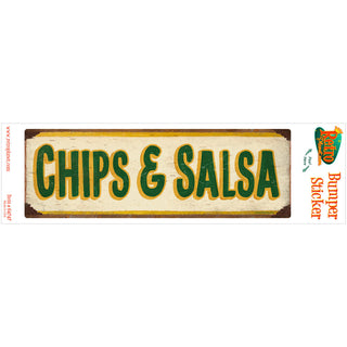 Chips Salsa Mexican Food Vinyl Sticker Cream