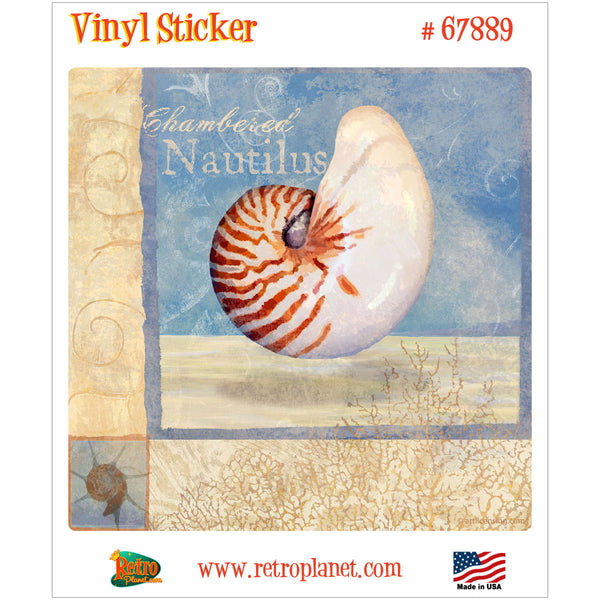 Chambered Nautilus Ocean Beauties Vinyl Sticker