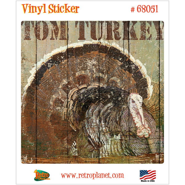 Tom Turkey Hunting Open Season Vinyl Sticker