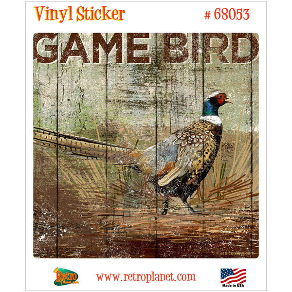 Game Bird Pheasant Hunting Open Season Vinyl Sticker