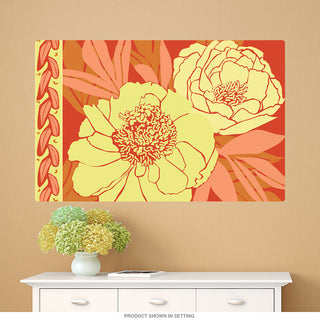 Color Bouquet Red Flower Wall Decal