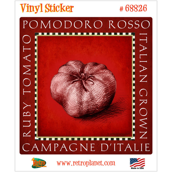 Ruby Tomato Italian Vegetable Vinyl Sticker