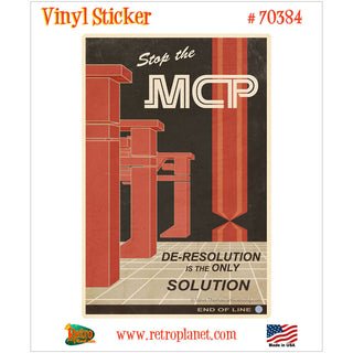 De-Resolution Solution Tron Vinyl Sticker