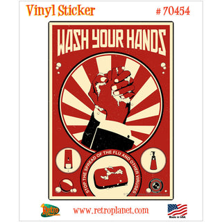 Wash Your Hands Propaganda Office Vinyl Sticker