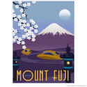 Mount Fuji Japan Futuristic Travel Wall Decal