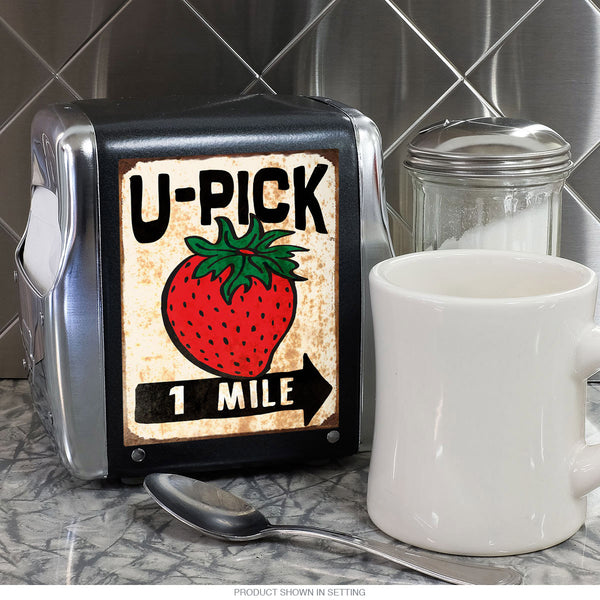 U-Pick Strawberries Farm Stand Vinyl Sticker