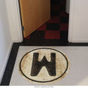 M-W Restrooms Reversible Letter Floor Graphic