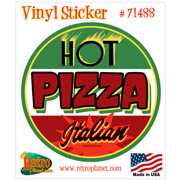 Pizza Hot Italian Round Restaurant Vinyl Sticker