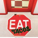 Stop Eat Tacos Roadside Diner Floor Graphic