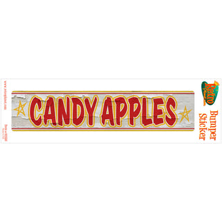 Candy Apples Fair Food Rustic Vinyl Sticker