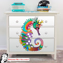 Crowned Seahorse 60s Style IKEA HEMNES Dresser Graphic
