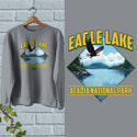 Sweatshirt; Eagle Lake Acadia National Park Adult Sweatshirt Unisex S-2X, Maine Apparel