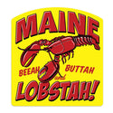 Maine Lobsta Beeah Buttah Die Cut Vinyl Sticker For Car, Cooler, Window, Computers, Gifts for Maine Lovers