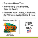 Fake Plaster Fruit Vinyl Sticker Set of 15
