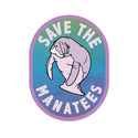 Florida Save The Manatees Mini Vinyl Sticker