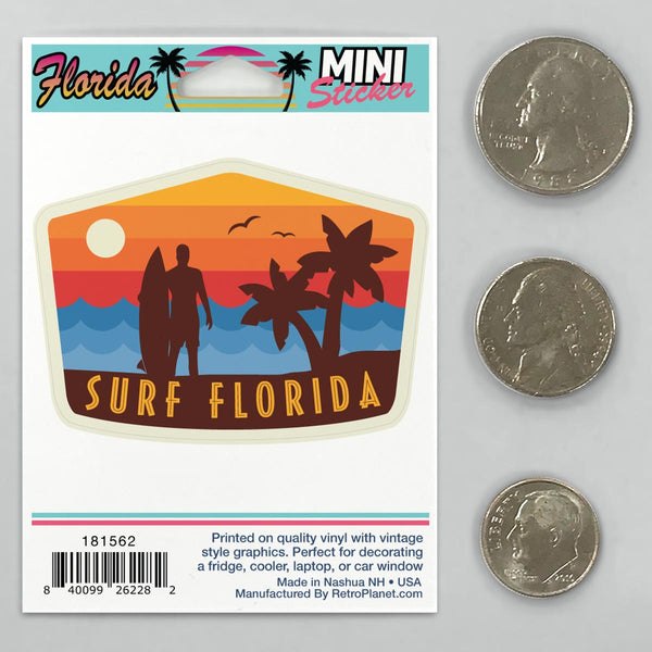 Surf Florida Mini Vinyl Sticker