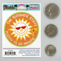 Florida Sunshine State Mini Vinyl Sticker
