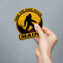 Maine Take The Back Roads Yeti Bigfoot Die Cut Vinyl Sticker