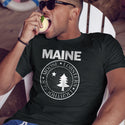 Maine Punk Rock Lobsters Lighthouses Moose Black T-Shirt, 100% Cotton, S-XXL, Unisex Vacationland Tshirt, Funny T-Shirts