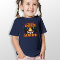 Maine Here For The S'mores T-Shirt, Unisex Toddler 2T-5/6, Smores Campfire Fun, Maine Tshirt, Camping Themed, Toasted Marshmallows